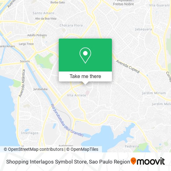 Shopping Interlagos Symbol Store map