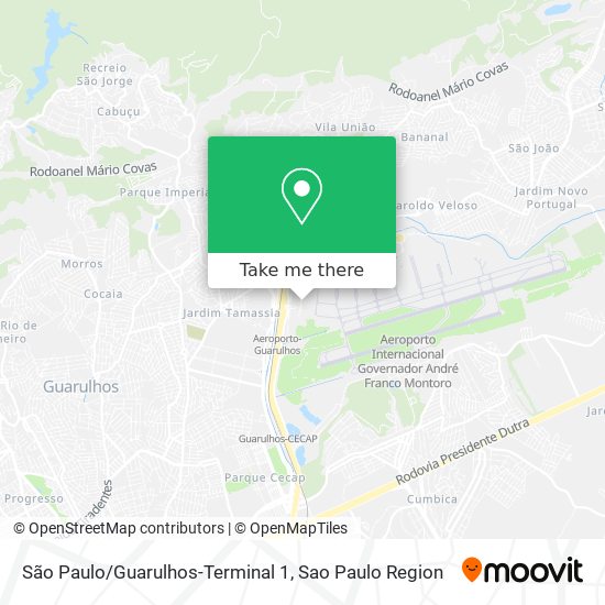 São Paulo/Guarulhos-Terminal 1 map