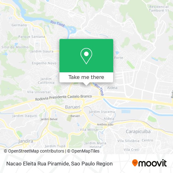 Nacao Eleita Rua Piramide map