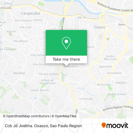 Ccb Jd Joelma. Osasco map