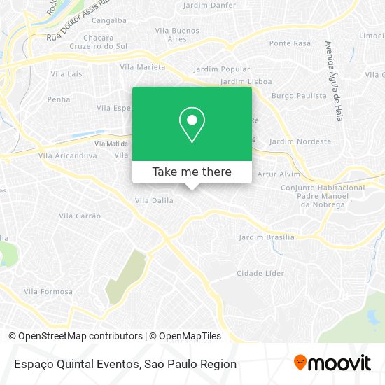 Espaço Quintal Eventos map