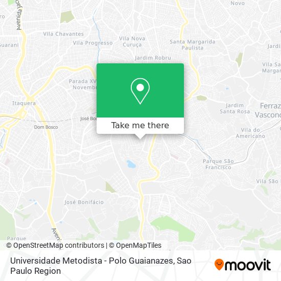 Universidade Metodista - Polo Guaianazes map