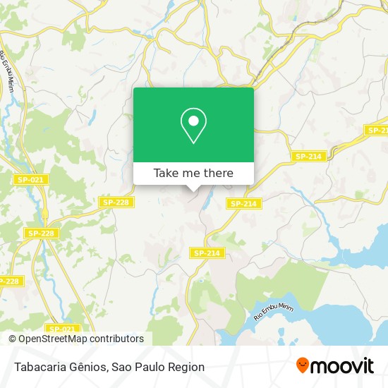 Tabacaria Gênios map