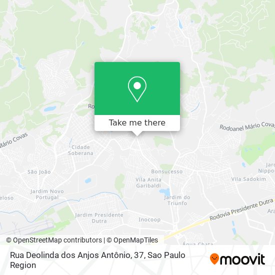 Rua Deolinda dos Anjos Antônio, 37 map