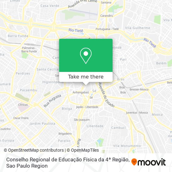 Conselho Regional de Educação Física da 4ª Região map