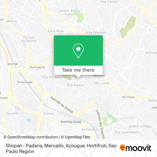 Mapa Shopan - Padaria, Mercado, Açougue, Hortifruti