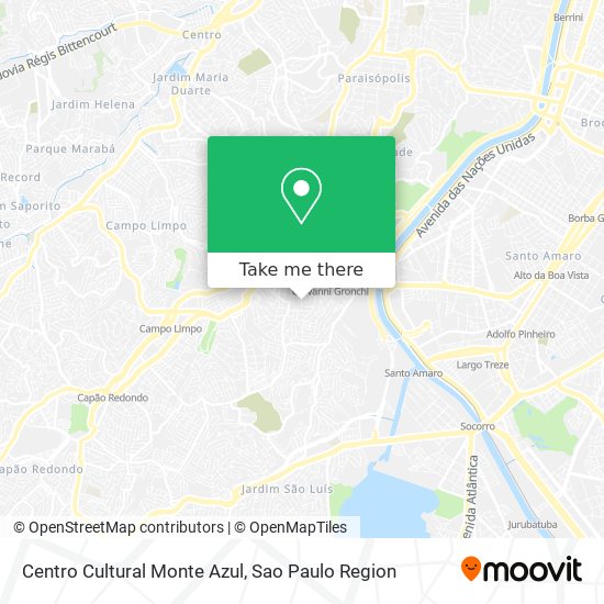 Mapa Centro Cultural Monte Azul