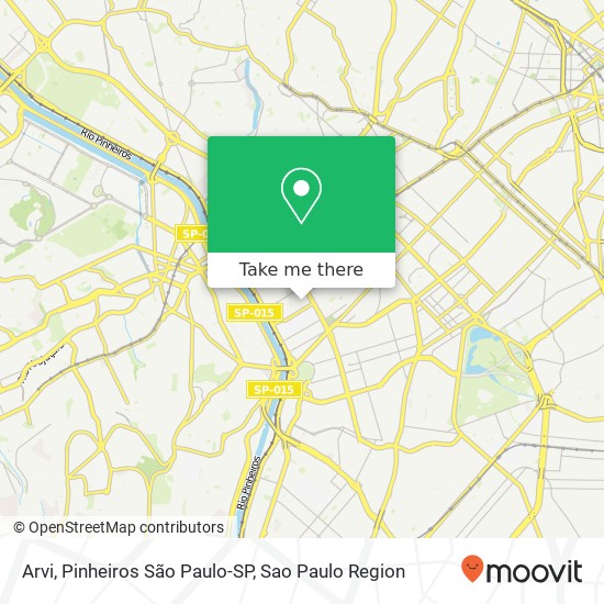 Mapa Arvi, Pinheiros São Paulo-SP