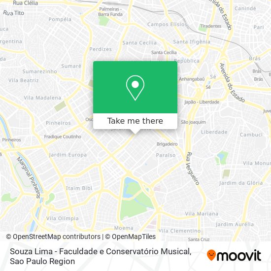 Mapa Souza Lima - Faculdade e Conservatório Musical
