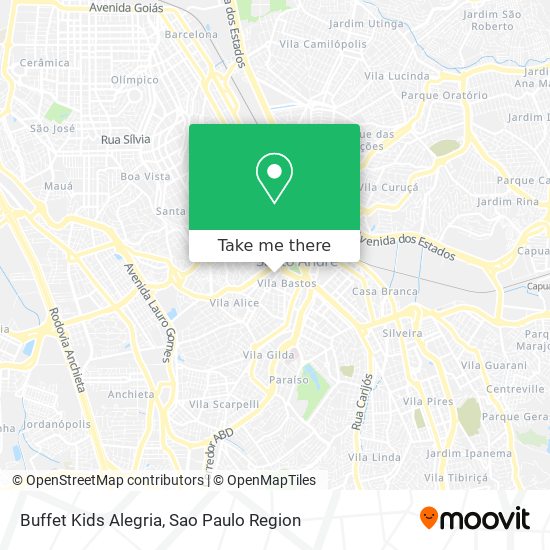 Buffet Kids Alegria map