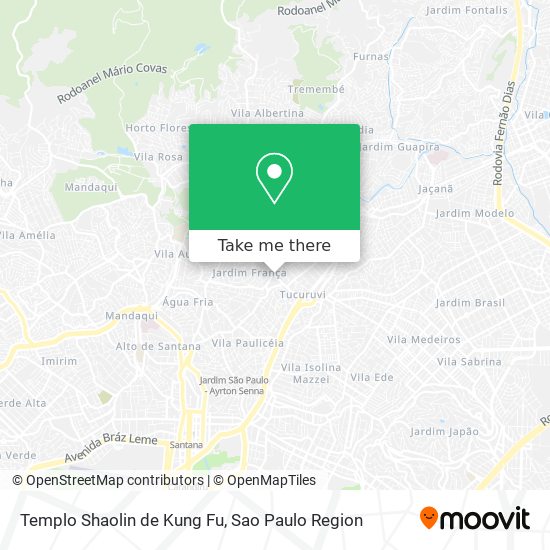 Mapa Templo Shaolin de Kung Fu