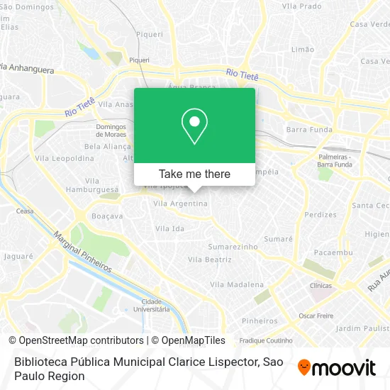 Biblioteca Pública Municipal Clarice Lispector map