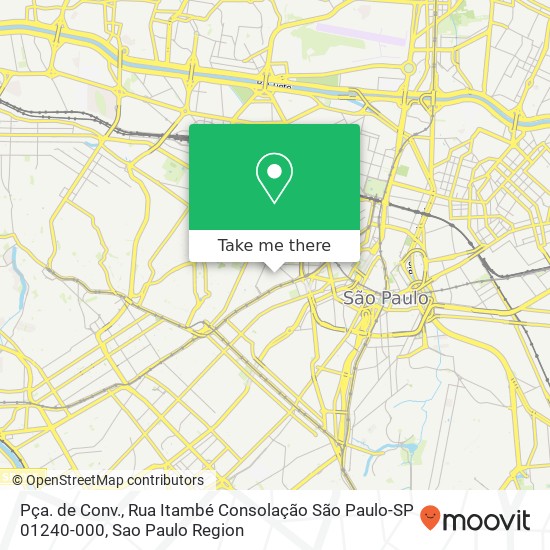 Pça. de Conv., Rua Itambé Consolação São Paulo-SP 01240-000 map