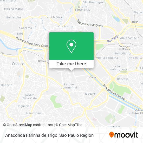 Anaconda Farinha de Trigo map