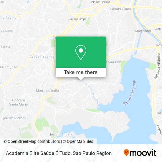 Mapa Academia Elite Saúde É Tudo