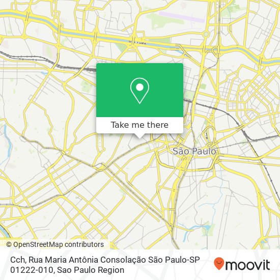 Cch, Rua Maria Antônia Consolação São Paulo-SP 01222-010 map