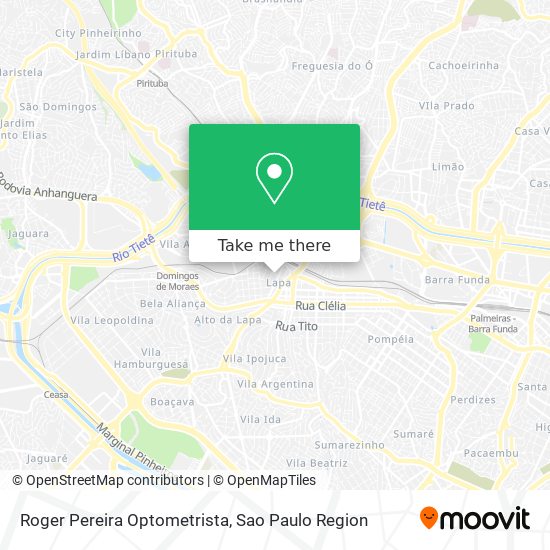 Roger Pereira Optometrista map