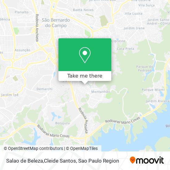 Mapa Salao de Beleza,Cleide Santos