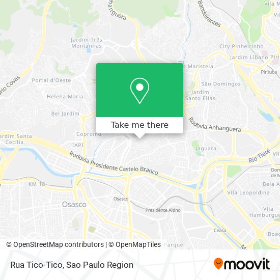 Mapa Rua Tico-Tico