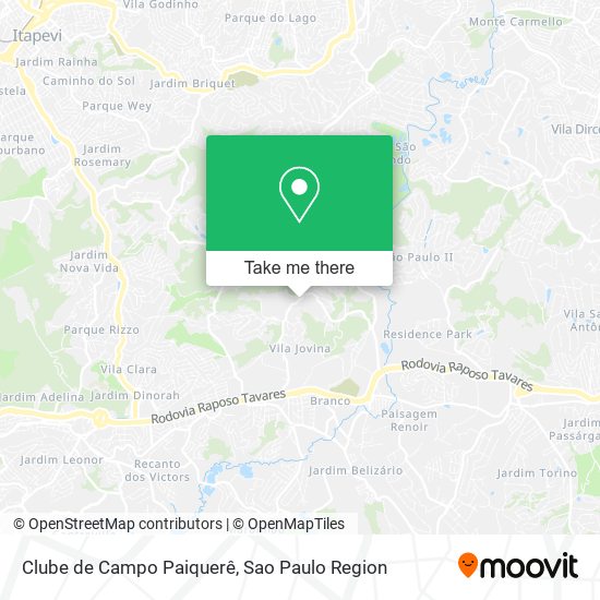 Clube de Campo Paiquerê map