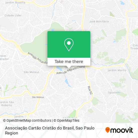 Mapa Associação Cartão Cristão do Brasil