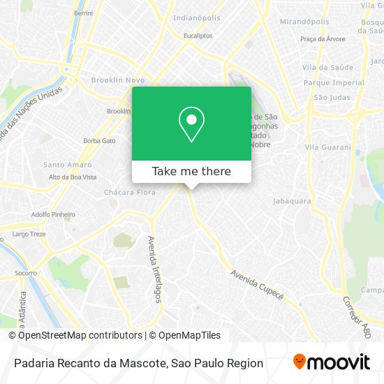 Padaria Recanto da Mascote map