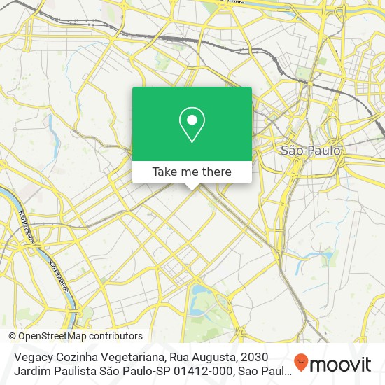 Vegacy Cozinha Vegetariana, Rua Augusta, 2030 Jardim Paulista São Paulo-SP 01412-000 map