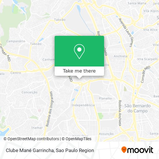 Clube Mané Garrincha map