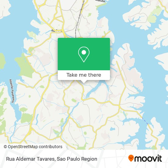 Mapa Rua Aldemar Tavares