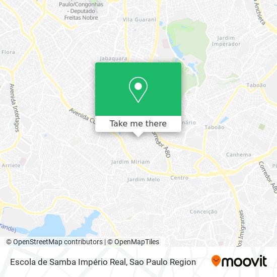 Escola de Samba Império Real map