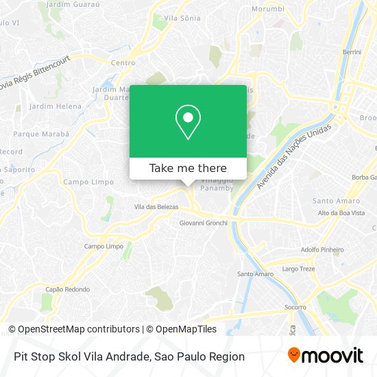 Pit Stop Skol Vila Andrade map