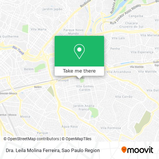 Dra. Leila Molina Ferreira map