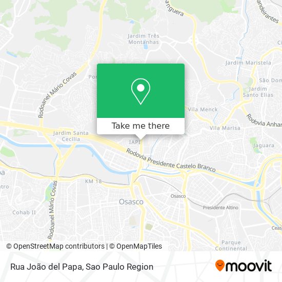 Rua João del Papa map