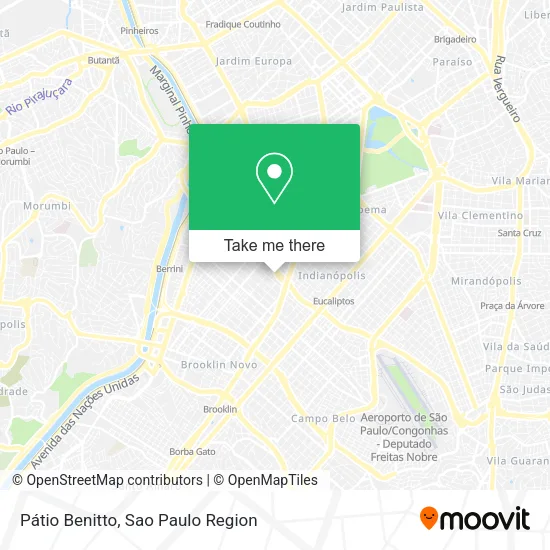 Pátio Benitto map