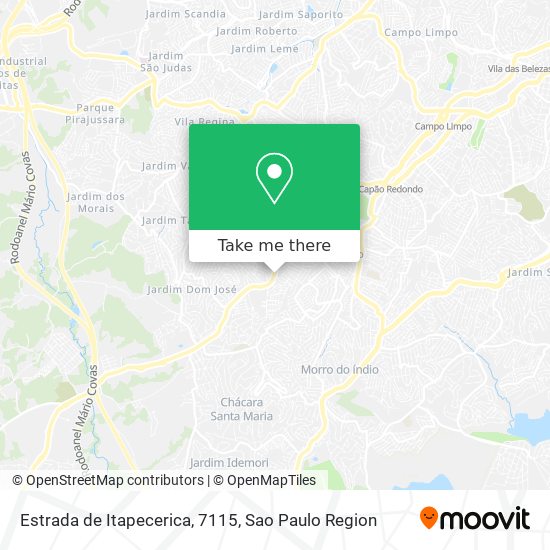 Estrada de Itapecerica, 7115 map