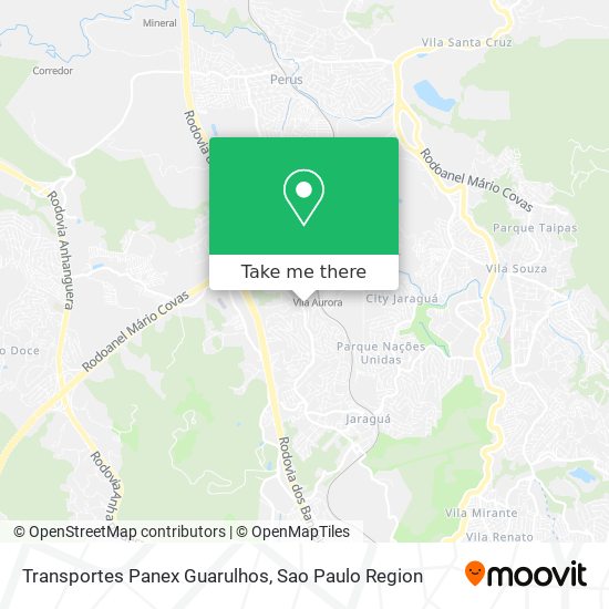Transportes Panex Guarulhos map