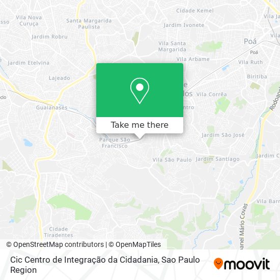 Cic Centro de Integração da Cidadania map