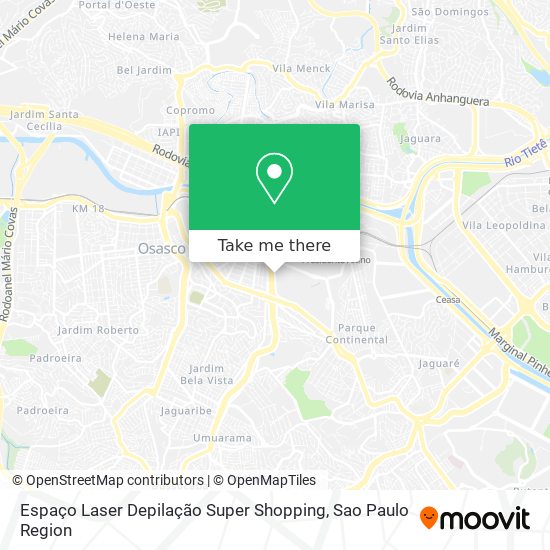 Espaço Laser Depilação Super Shopping map