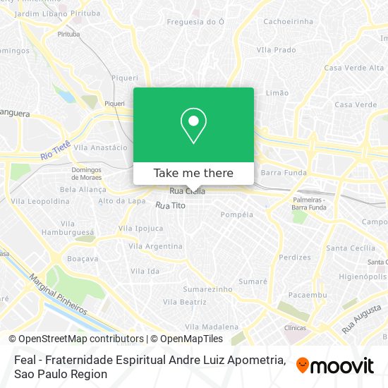 Feal - Fraternidade Espiritual Andre Luiz Apometria map