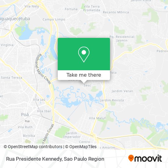 Rua Presidente Kennedy map