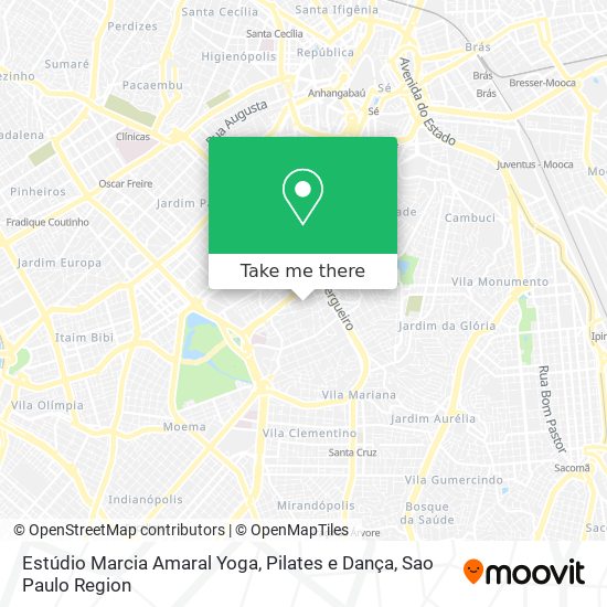 Estúdio Marcia Amaral Yoga, Pilates e Dança map