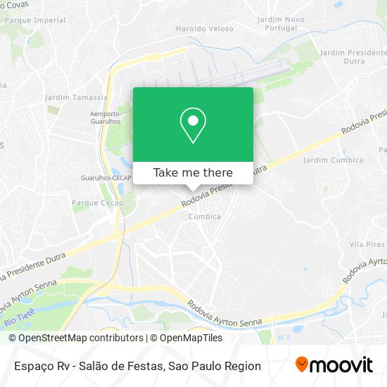 Espaço Rv - Salão de Festas map