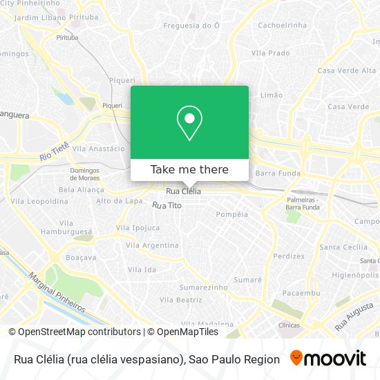 Rua Clélia (rua clélia vespasiano) map