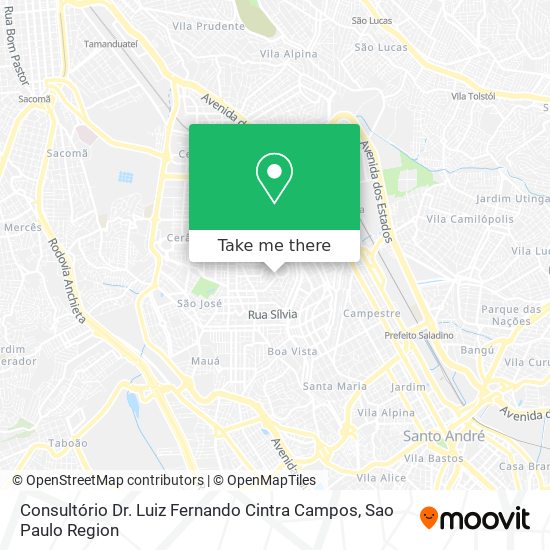 Consultório Dr. Luiz Fernando Cintra Campos map