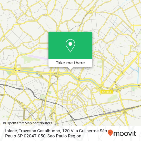 Mapa Iplace, Travessa Casalbuono, 120 Vila Guilherme São Paulo-SP 02047-050