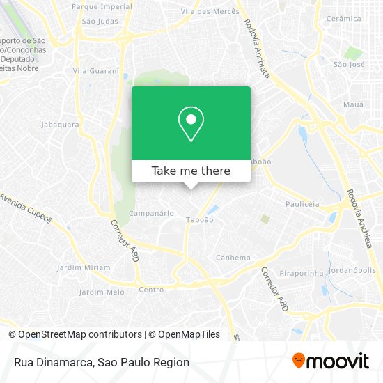 Mapa Rua Dinamarca