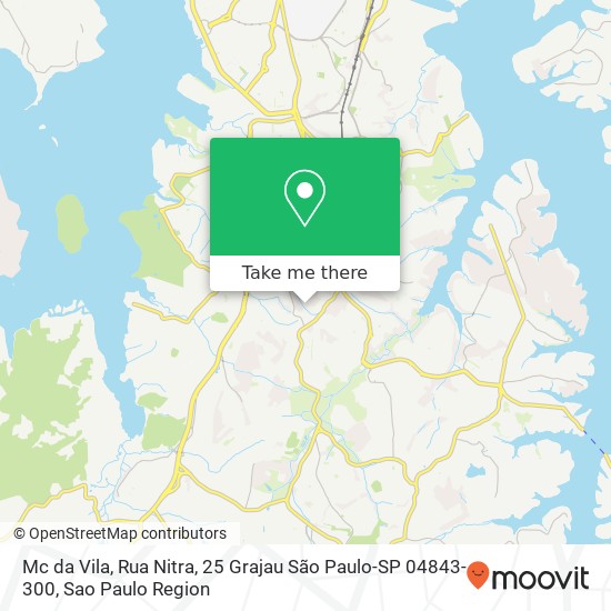 Mapa Mc da Vila, Rua Nitra, 25 Grajau São Paulo-SP 04843-300