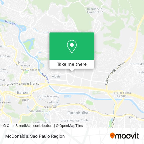 McDonald's map