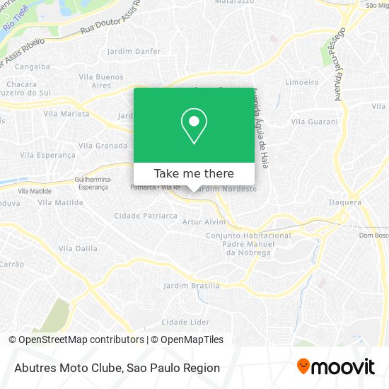 Abutres Moto Clube map