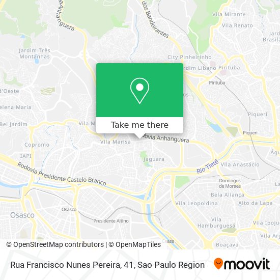 Mapa Rua Francisco Nunes Pereira, 41